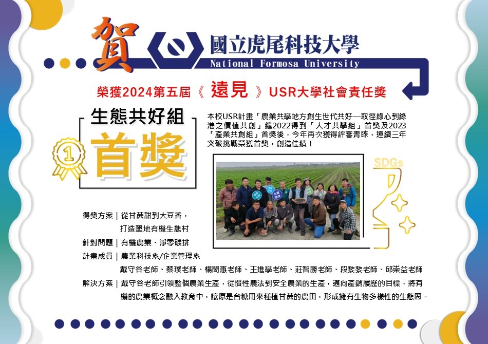 榮獲2024第五屆《遠見》USR大學社會責任獎.jpg